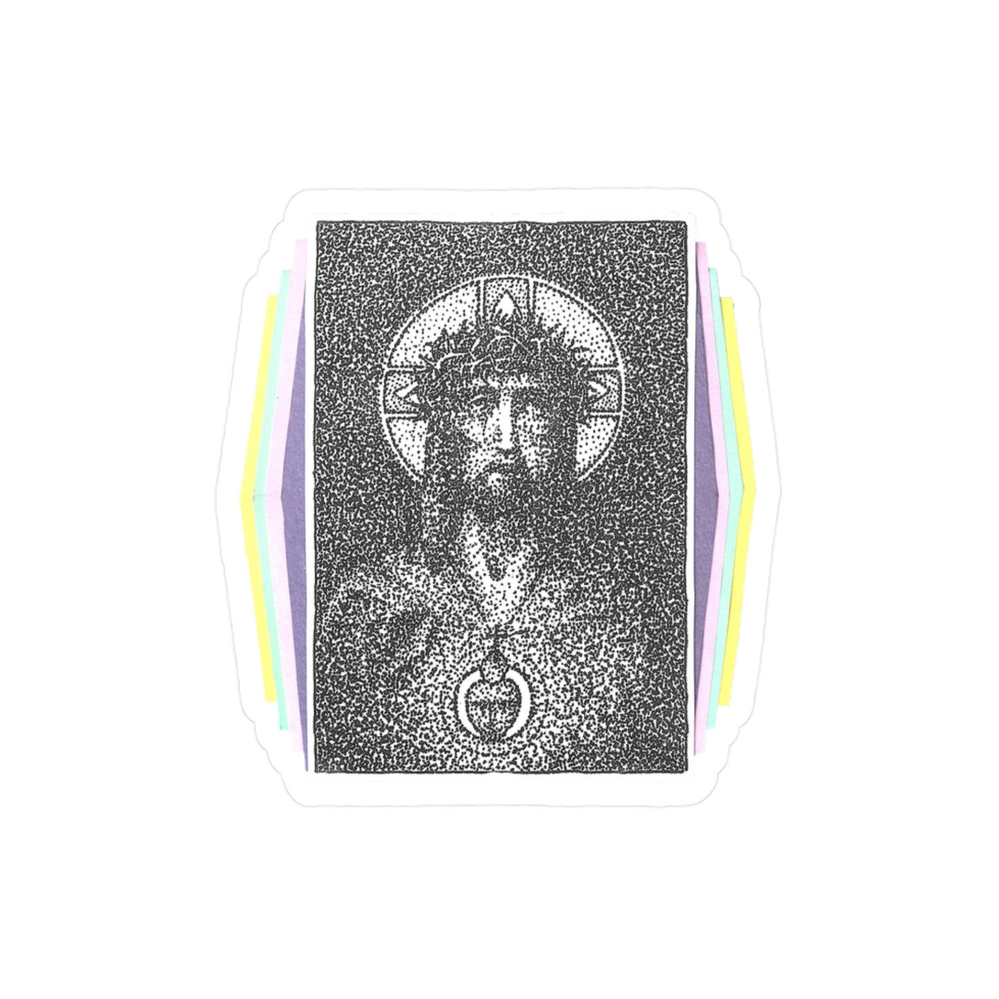 Face of Christ Sticker
